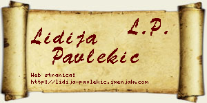 Lidija Pavlekić vizit kartica
